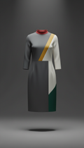 Sleek Urban Dress Asymmetric Hem